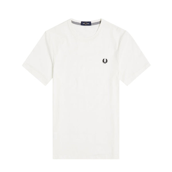 FRED PERRY T-shirt T-shirt Uomo basic a girocolo Bianco - Francavilla Moda